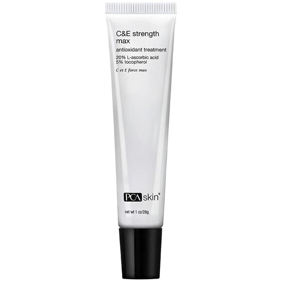 Skincare PCA SKIN Strength Max 1.0 fl oz  Vitamin E and Vitamin C Serum, Anti Wr - Picture 1 of 3